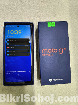 Motorola g24 power ( 8/128) full fresh.